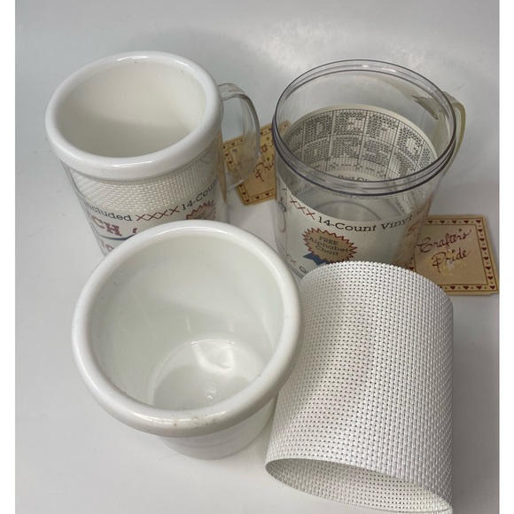 9A* Stich A Mug cross stich coffee mug of 2 hand made gift set with instructions - Picture 3 of 9